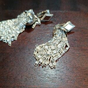 Sarah Coventry Silver Chain Earrings